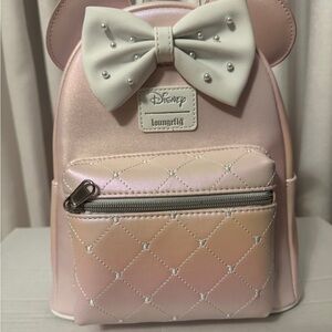 Loungefly Pink and Pearls Mickey back pack